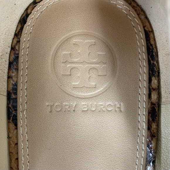 Tory Burch~Women’s “Roccia” Python Gemini‎ Link Leather Loafers/Flats~Sz 10.5 - Picture 11 of 13